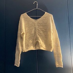 Jessica Simpson Crochet Pullover Sweater